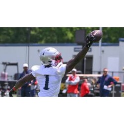 A. J. Brown finalmente vistió la camiseta de los New England Patriots después de siete años A. J. Brown finalmente vistió la camiseta de los New England Patriots después de siete años